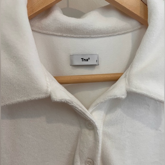 TNA short sleeve polo terry towel dress size M - Picture 3 of 3